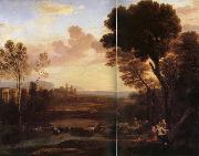 Gellee Claude,dit le Lorrain Paysage avec Paris et Oenone,dit Le gue oil painting picture wholesale